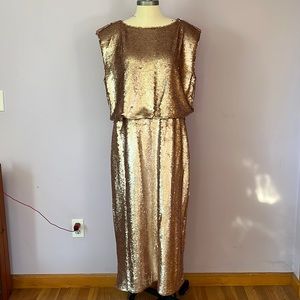 Full length sequin dress